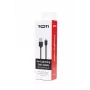 SEEK TOTI USB-A naar Lightning, 2m PVC-datakabel 2A (non-MFI), zwart
