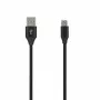 SEEK TOTI USB-A naar micro-USB, 2m gevlochten kabel, 2A, zwart