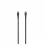 SEEK TOTI USB-C naar USB-C 2m gevlochten kabel 3A zwart