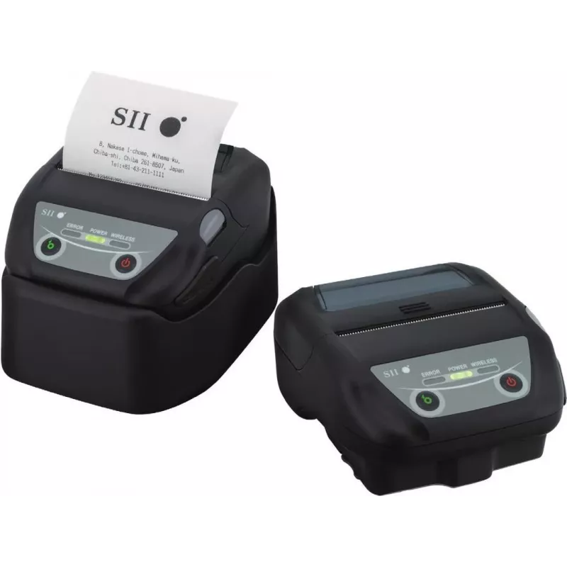 Seiko Instruments MP-B30 mobiele thermische printer voor etiketten, 203 dpi, 127 mm/s, USB & Bluetooth, zwart MP-B30-B02JK1-EA