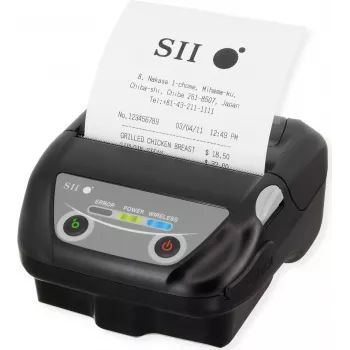 Seiko Instruments MP-B30 mobiele thermische printer voor etiketten, 203 dpi, 127 mm/s, USB & Bluetooth, zwart MP-B30-B02JK1-EA