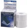 Seiko SLP-2RLC transparante adresetiketten 28x89mm, 2 rollen, 260 etiketten, wit, permanente lijm, direct thermisch, voor Smart Label Printer