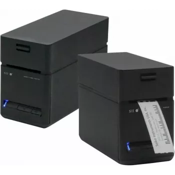 SEIKO SLP-720RT WLAN-labelprinter, 300 dpi direct thermisch, USB/Ethernet/Wi-Fi, automatische cutter, zwart/grijs