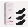 Selenacare wasbare inlegkruisjes (3-pack) - reguliere sterkte, bamboekool, herbruikbaar maandverband