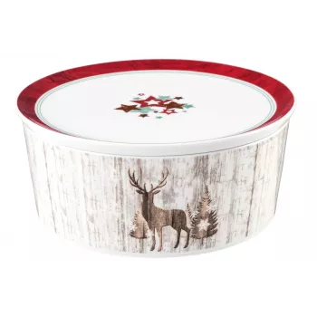 SELTMANN LIFE CHRISTMAS serveerschaal met deksel 21x9 cm