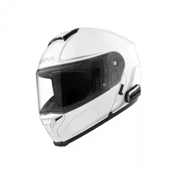 Sena OUTRUSH 2 slimme modulaire helm met Mesh-intercom, glanzend wit, L