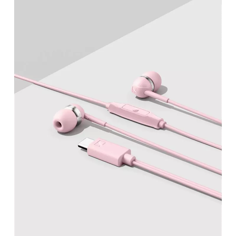Sennheiser CX 80U bedrade in-ear-koptelefoon met microfoon en inline-afstandsbediening, Sakura Pink, 17 Hz - 20 kHz