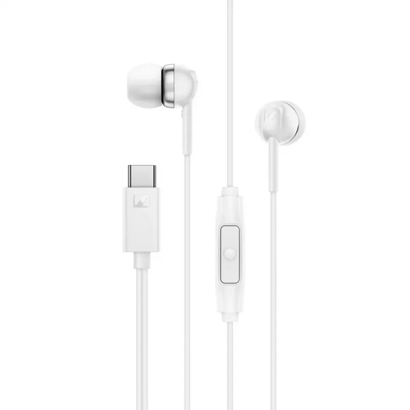 Sennheiser CX 80U USB-C in-ear-koptelefoon met microfoon, wit