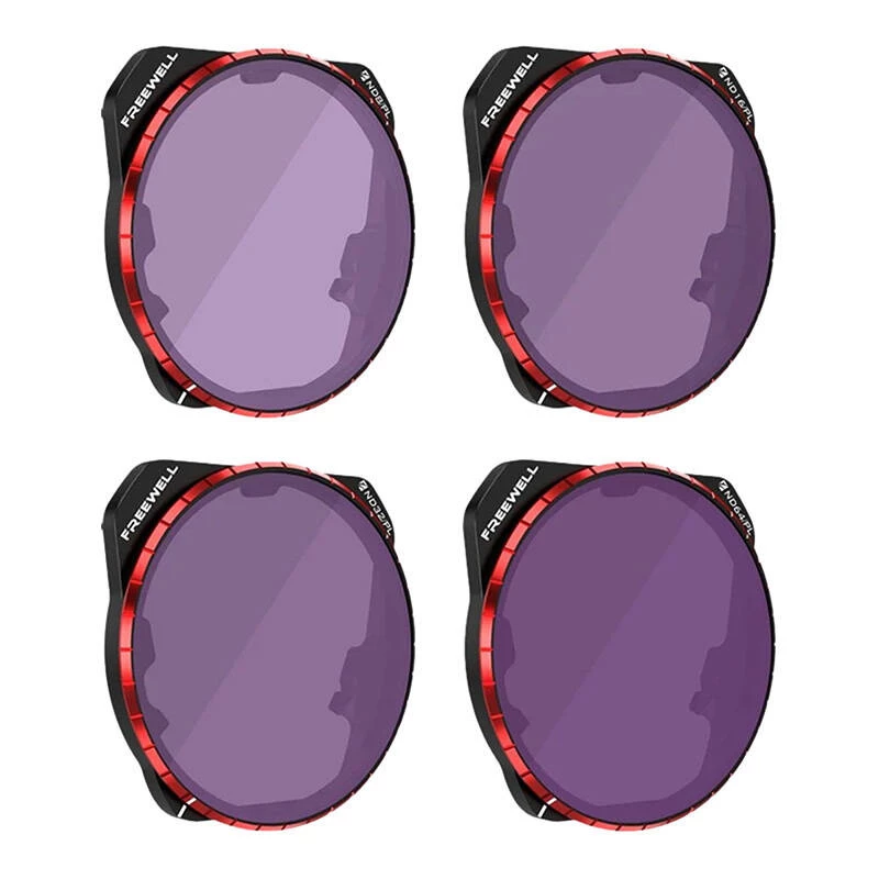 Set met 4 Freewell Bright Day-filters voor DJI Mavic 3 Pro/Cine
