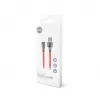 Setty USB-A naar micro-USB kabel 1,0 m 3A snelladen rood FC-M