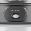Severin JG 3510 yoghurtmaker, 7 x 150 ml potjes, Dark Inox/Zwart