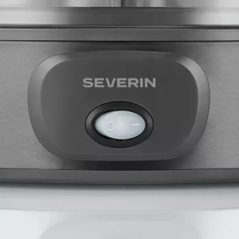 Severin JG 3510 yoghurtmaker, 7 x 150 ml bekers, Dark Inox/zwart