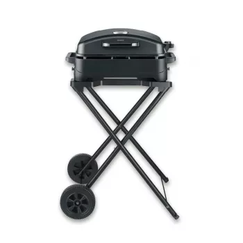 Severin PG 8598 elektrische grill met standaard 2500 W verchroomd grillrooster 1000 cm²