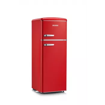 SEVERIN RKG 8930 Retro Red koel-vriescombinatie, 208 L, energieklasse E