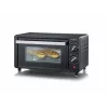 Severin TO 2062 mini-oven, 9 L, 800 W, met draaispit, geborsteld roestvrij staal/zwart