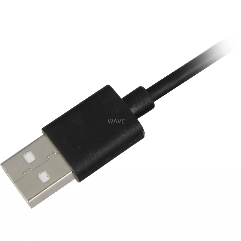 SHARKOON USB 2.0 kabel, USB-A stekker naar USB-C stekker (zwart, 2 m)