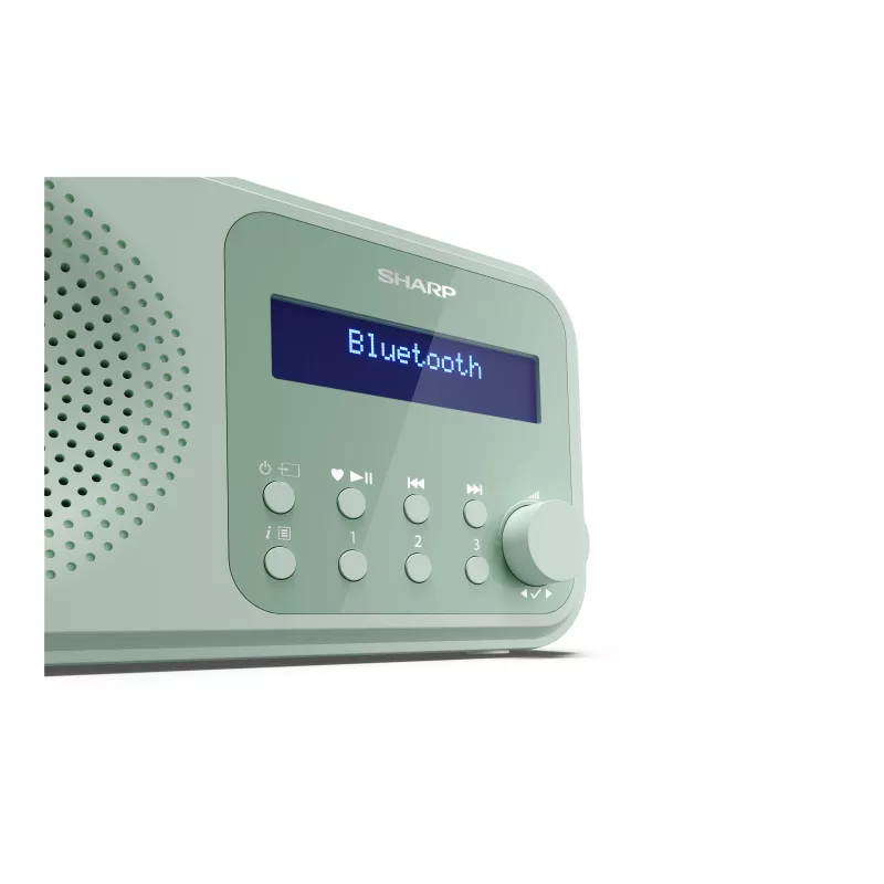 Sharp Tokyo DR-P420(GN) Draagbare DAB+/FM-radio, Bluetooth 5.0, Aquamarine Green