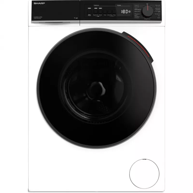 SHARP ES-WNFB214CWDA-DE frontlader wasmachine, 10 kg, 1400 t/min, wit, Wi-Fi, Advanced Inverter Motor