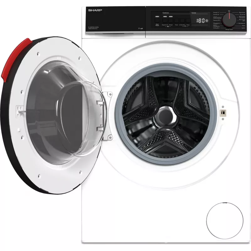 SHARP ES-WNFB214CWDA-DE frontlader wasmachine, 10 kg, 1400 t/min, wit, Wi-Fi, Advanced Inverter Motor