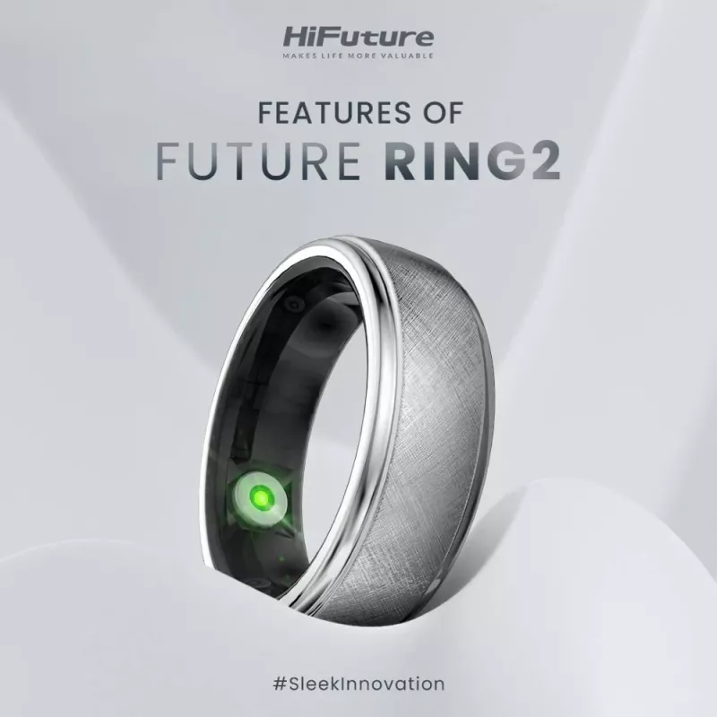 HiFuture Ring2 slimme ring, maat 8 (60 mm), roségoud