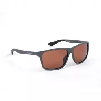 Shimano Technium Polarized zonnebril, Matte Dark Grey/Copper