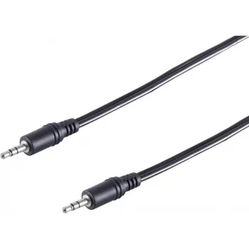 SHIVERPEAKS 3,5 mm jack audiokabel, stekker-stekker, 2,5 m, zwart