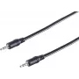 SHIVERPEAKS 3,5 mm jack audiokabel, stekker-stekker, 2,5 m, zwart