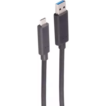 SHIVERPEAKS Actieve optische USB-A-naar-USB-C-kabel, USB 3.2 Gen 1, 5 Gbps, 30 m, zwart BS30-38485