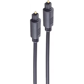 SHIVERPEAKS BASIC-S glasvezel-audiokabel, Toslink naar Toslink, 10,0 m, 4,0 mm, zwart BS69004-10