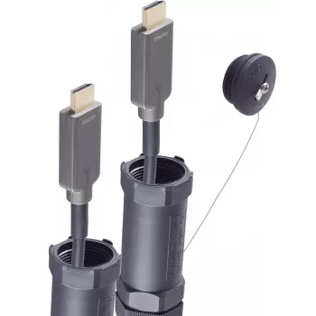 SHIVERPEAKS BASIC-S optische HDMI-pantserkabel 4K 20,0m - trapvast, actief optisch, HDMI 2.0, 18 Gbps, zwart BS30-04095