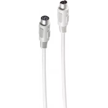SHIVERPEAKS BASIC-S PS/2-verlengkabel, 6-polige Mini-DIN-stekker naar bus, 3,0 m, zwart BS78106-3