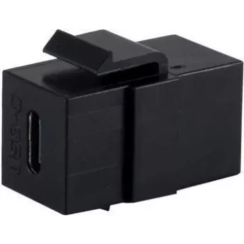 SHIVERPEAKS BASIC-S USB-C 3.1 Gen 2 Keystone-koppeling, bus naar bus, 10 Gbps, zwart BS08-10040
