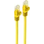 SHIVERPEAKS BS08-35002 Cat.7 U/UTP-patchkabel, RJ-45, goudcontacten, 0,25 m, geel, 10 Gbps