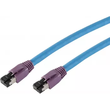 SHIVERPEAKS BS08-40031 Cat8 S/FTP netwerkkabel, RJ45, 2 m, blauw, 40 Gbit/s, 2000 MHz