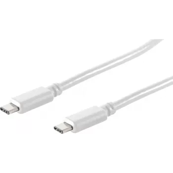 shiverpeaks BS13-45026 USB-C naar USB-C kabel 1 m wit USB 3.2 Gen 2 10Gbps 100W PD