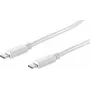 shiverpeaks BS13-45026 USB-C naar USB-C kabel 1 m wit USB 3.2 Gen 2 10Gbps 100W PD