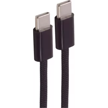 SHIVERPEAKS BS14-22155 USB-C naar USB-C 240W PD 3.1 gevlochten nylon oplaadkabel, 1,5m, zwart
