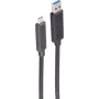 SHIVERPEAKS BS30-39075 Actieve optische USB-A-naar-USB-C-kabel, 10 m, 10 Gbps, zwart