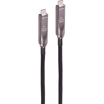 SHIVERPEAKS BS30-43215 USB-C hybride kabel 3.2 Gen 2, 8K video, 10 Gbps data, 60W Power Delivery, 12,5 m, zwart