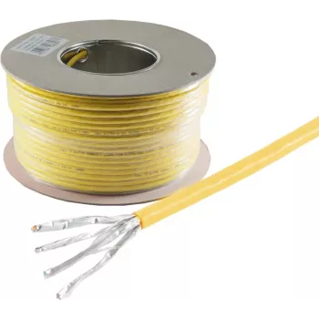 SHIVERPEAKS BS75500-A+-100SSP Cat.7a S/FTP-netwerkkabel, 100 m, geel