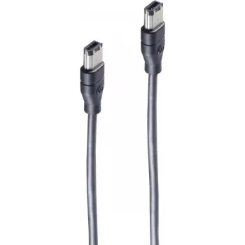 SHIVERPEAKS BS77202 FireWire 400 kabel - 6-polig naar 6-polig, zwart, 400 Mbit/s