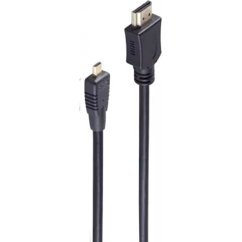 shiverpeaks BS77470-0.5-3 High-Speed HDMI-kabel met Ethernet - type A naar Micro HDMI (type D), 0,5 m, zwart