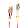 SHIVERPEAKS BS77941/4 OM4 LC naar SC duplex multimode glasvezel-patchkabel, 15 m, violet