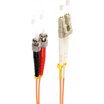 SHIVERPEAKS BS77950 glasvezel-patchkabel 10m LC naar ST OM2 duplex oranje