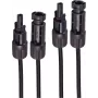SHIVERPEAKS PV4 verlengkabel-set, 4mm², 2x 50m, zwart, MC4-stekker BS02-32505