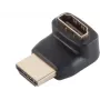 SHIVERPEAKS S/CON Maximum Connectivity HDMI-adapter stekker naar bus, 90° naar boven gehoekt, verguld, 4K2K, zwart (77407-1)