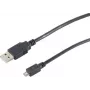 SHIVERPEAKS S-Conn 77183-HQ 3 m USB-A naar Micro-USB-B stekker-stekker zwart USB-kabel