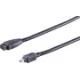 SHIVERPEAKS S CONN Maximum Connectivity FireWire-kabel, IEEE 1394B 9-pin stekker naar IEEE 1394A 4-pin stekker, 1,8 m, zwart 77312