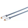 SHIVERPEAKS S/CONN maximum connectivity home-cinema RCA naar RCA-kabel, 1,0m, vergulde contacten, verchroomde metalen stekkers, zwart 90022-1MHQ