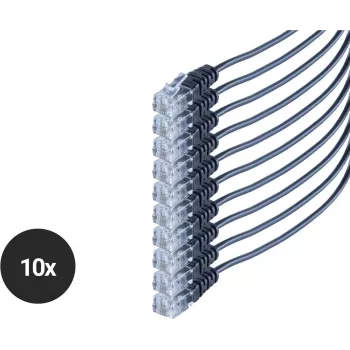 SHIVERPEAKS S/CONN maximum connectivity telefoonaansluitkabel, RJ11-stekker naar RJ11-stekker, rond, zwart, flexibel, koper, 2,0 m, 10-pack (SO70084-2-SET10)